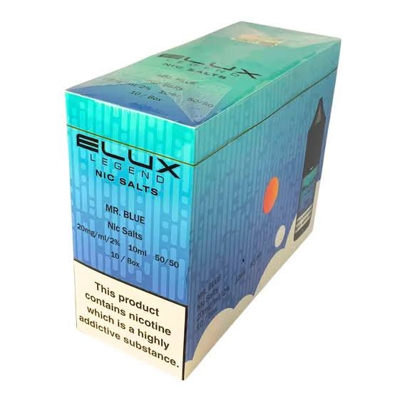 An image of Elux Legend Nic Salts Box of 10