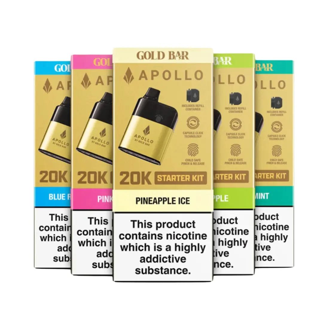 GOLD BAR APOLLO 20K REUSABLE VAPE DEVICE