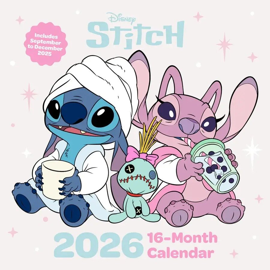 Lilo & Stitch Official 2026 Square Calendar