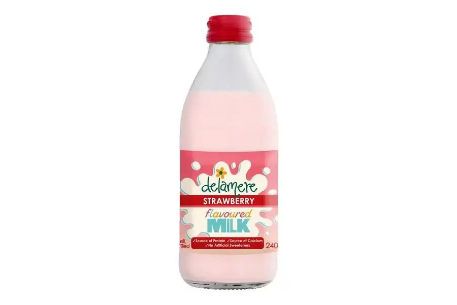Delamere milkshake strawberry 500ml