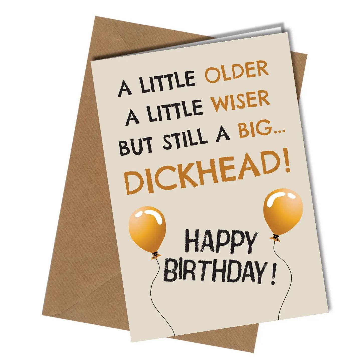 Big dickhead birthday greeting card