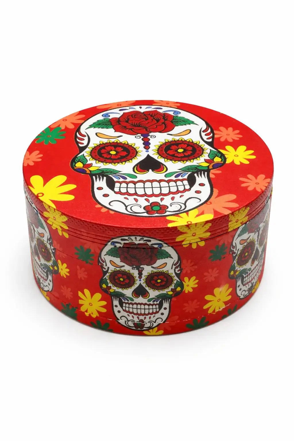 Skeleton theme red jumbo size steel grinder