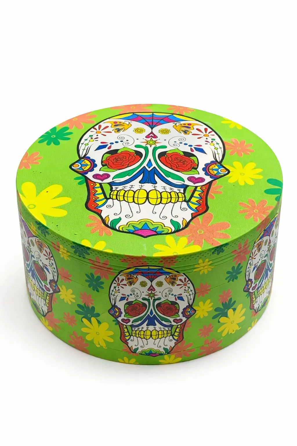 Skeleton shaped cool green jumbo size steel grinder